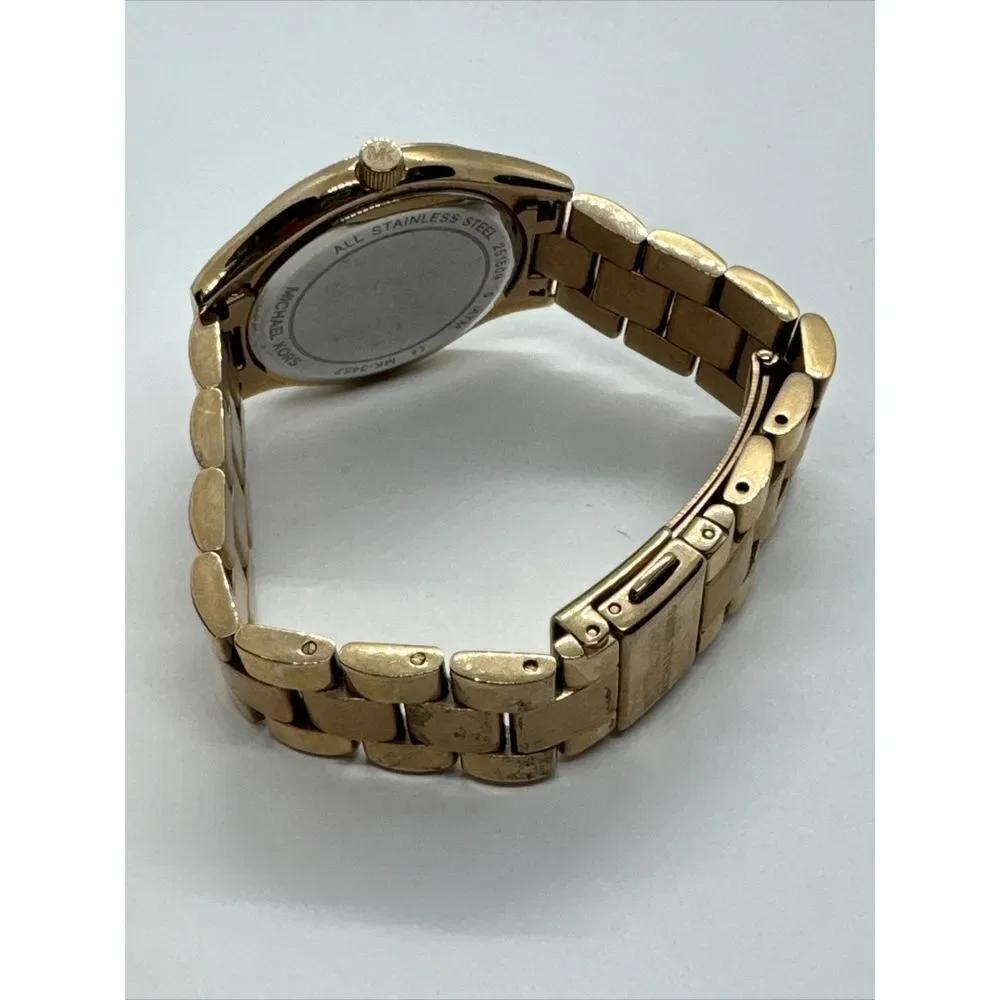 Michael Kors Mini Slim Sunway MK3457 Women's Rose Gold Analog Dial Watch JNA848